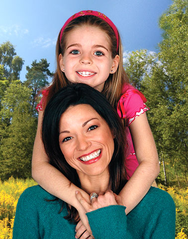 Mom and daughter smiling after dental cleaning Center For Dental Excellence Dickson TN